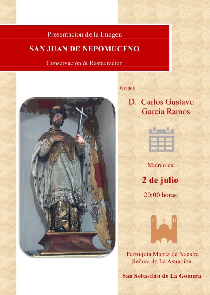 Imagen del evento Presentación de la imagen de San Juan Nepomuceno