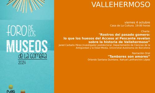 Imagen de La historia de Vallehermoso protagoniza el encuentro del Foro de los Museos de La Gomera de este viernes