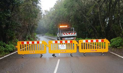 Imagen de El Cabildo de La Gomera cierra la carretera de El Rejo para realizar labores de limpieza