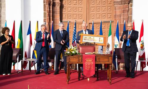 Imagen de La Gomera hace un llamamiento a la paz en el 533 aniversario de la partida de Colón