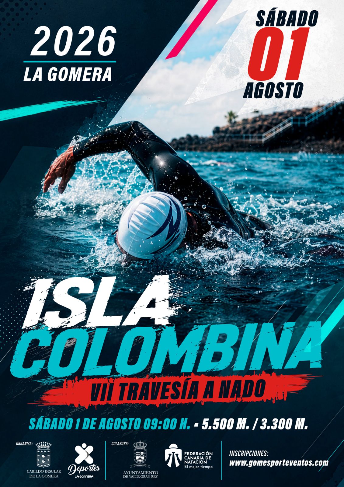 Imagen de Abierto el plazo de inscripción para participar en la VII Travesía a Nado ‘Isla Colombina’