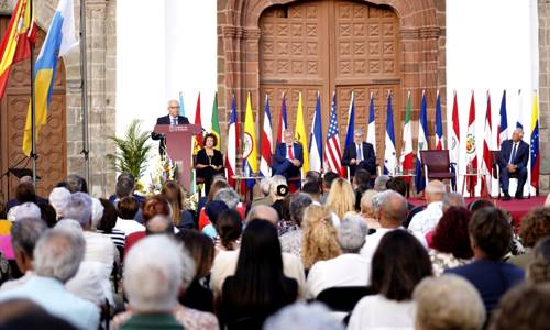 Imagen de Curbelo apela a sembrar “semillas de paz” y reivindica la defensa de los derechos humanos en su intervención en las Jornadas Colombinas