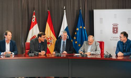 Imagen de El Cabildo y AISBL rubrican un acuerdo para desarrollar pruebas de generación eléctrica con drones en La Gomera
