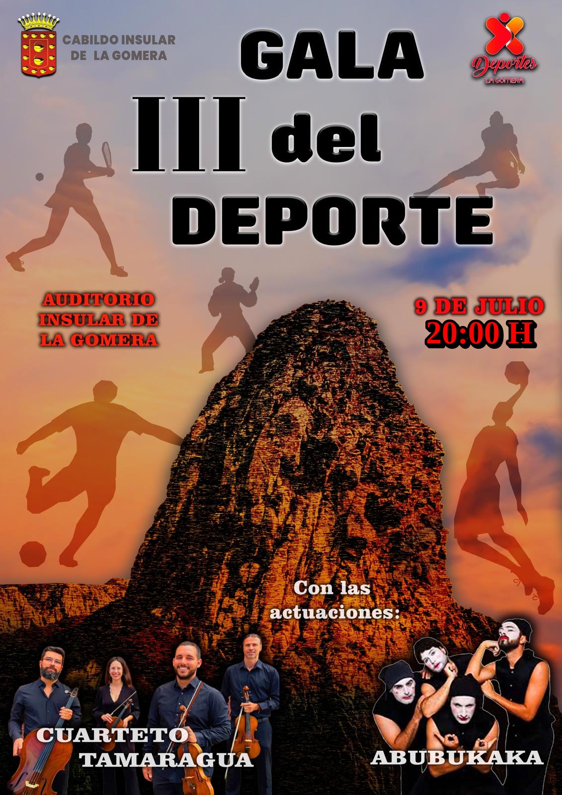 Imagen de El Cabildo informa del cambio de hora de inicio de la III Gala del Deporte de hoy jueves, que comenzará a las 20:00 horas