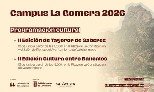 Imagen de El Campus La Gomera llega a Vallehermoso con una programación cultural abierta a la ciudadanía