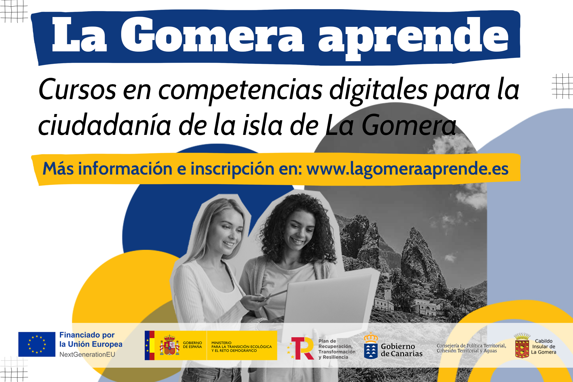Imagen de El Cabildo promueve la formación digital gratuita para la ciudadanía a través del proyecto ‘La Gomera Aprende’ 