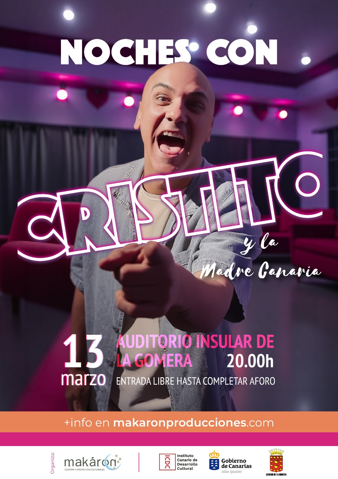 Imagen de El Auditorio Insular acoge este viernes el espectáculo de humor ‘Las Noches con Cristito y La Madre Canaria’