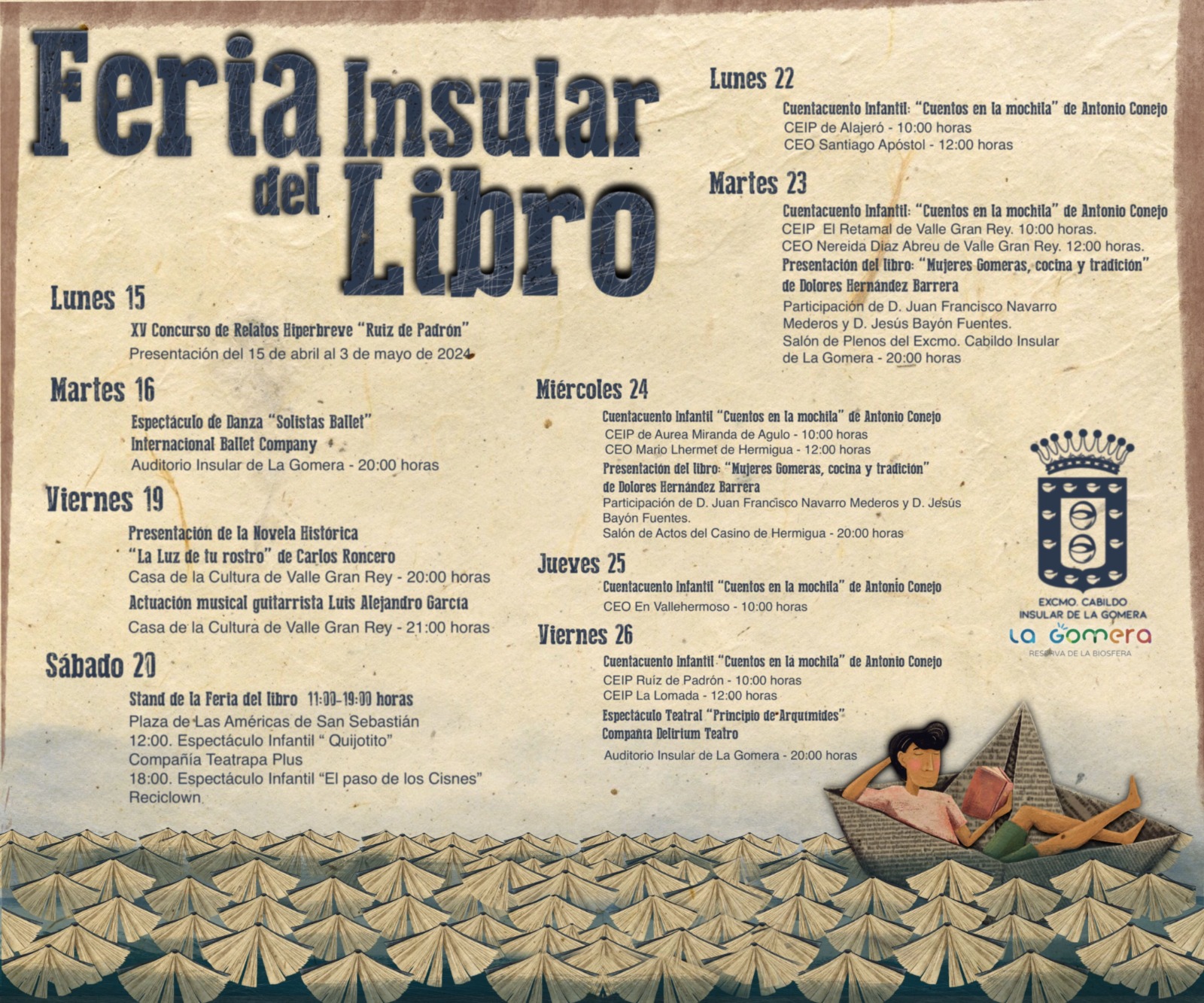 Imagen de La Gomera celebra el Día del Libro con dos semanas de actividades lúdicas y culturales