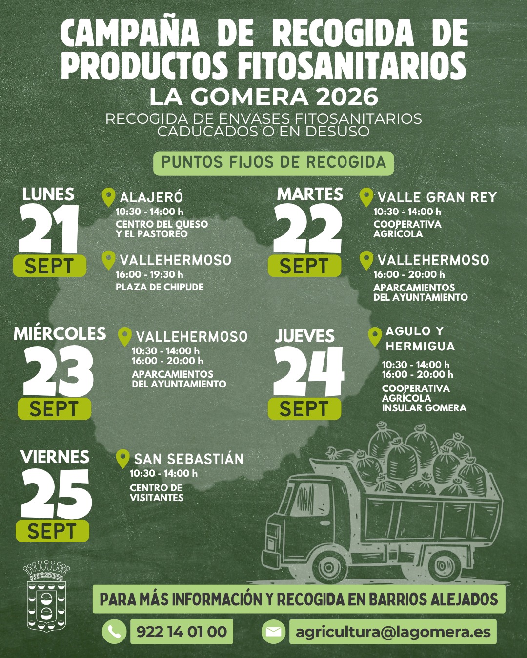 Imagen de El Cabildo pone en marcha una campaña para la recogida de envases fitosanitarios caducados o en desuso