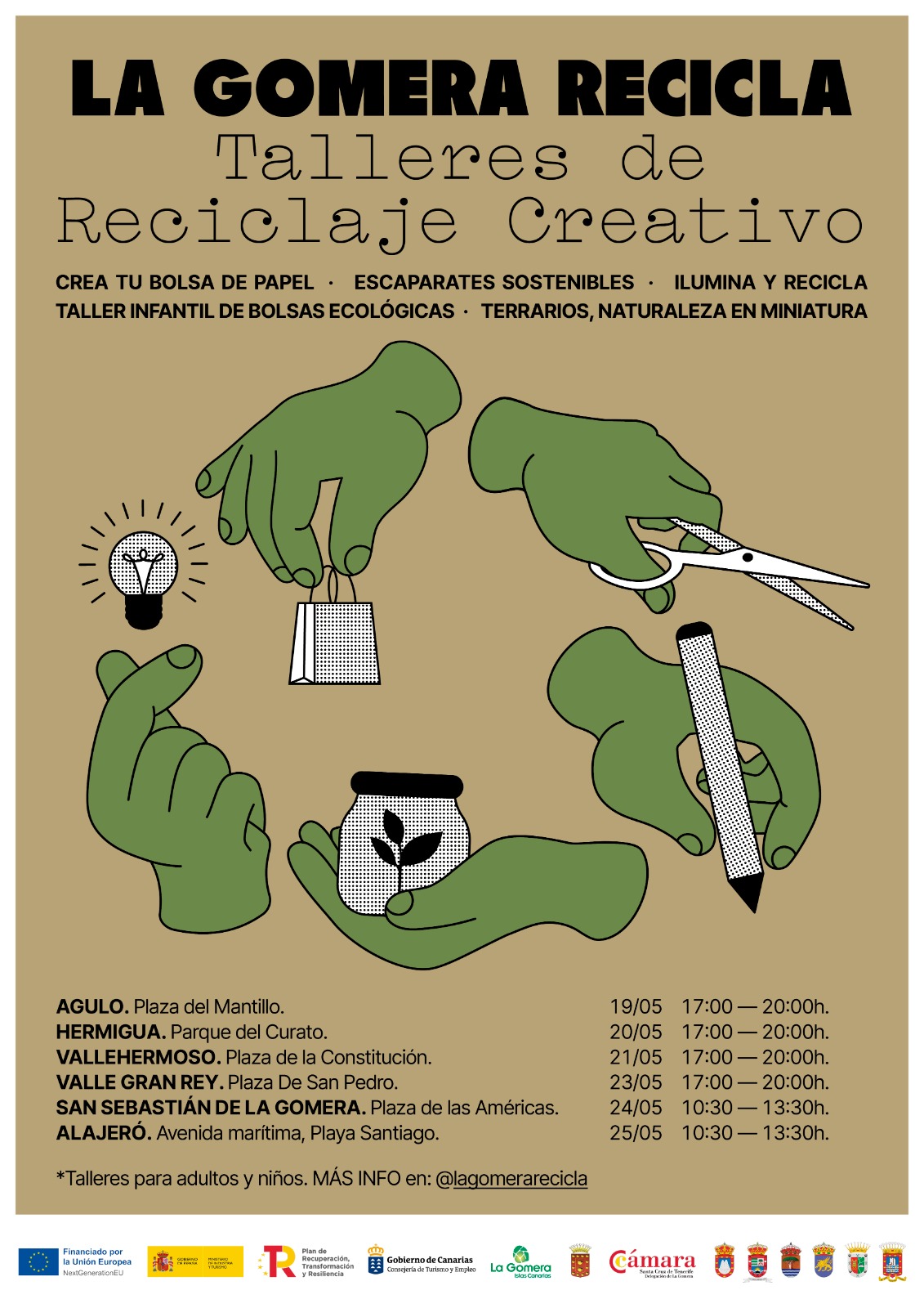 Imagen de La Gomera desarrolla talleres de reciclaje creativo para fomentar la conciencia ecológica