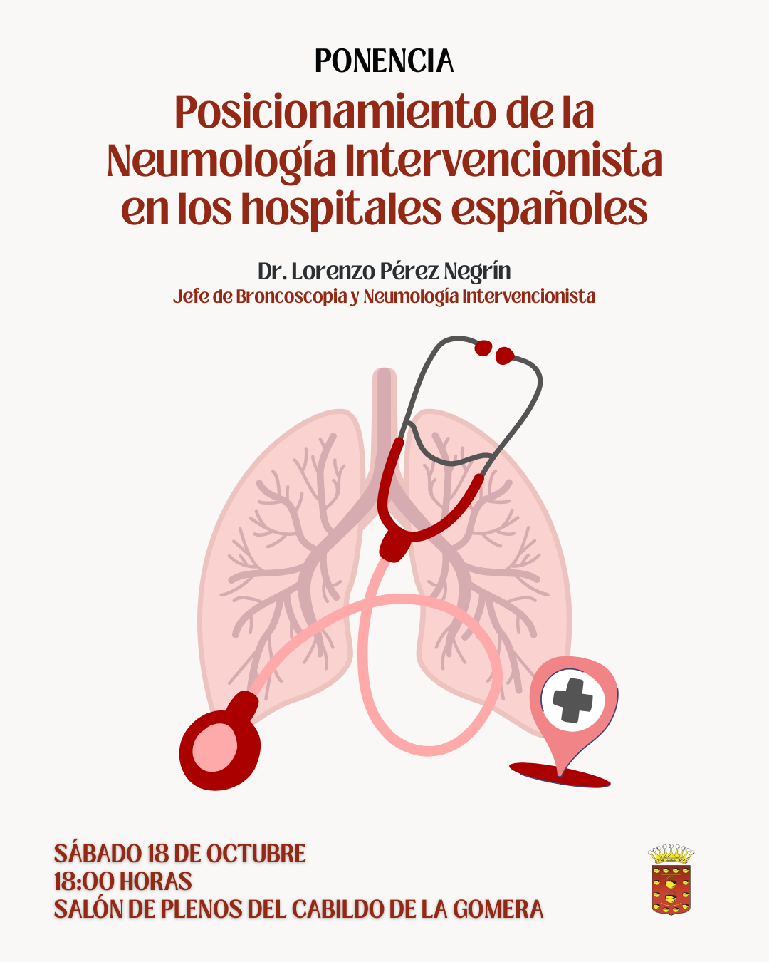 Imagen de El Cabildo acoge una charla sobre el posicionamiento de la Neumología Intervencionista en los hospitales españoles