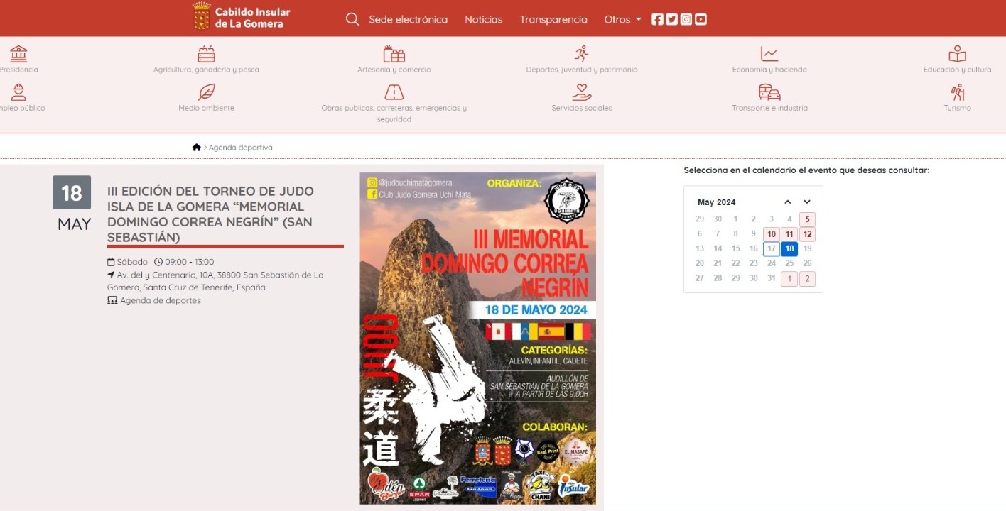 Imagen de El Cabildo de La Gomera activa la primera agenda insular de eventos deportivos