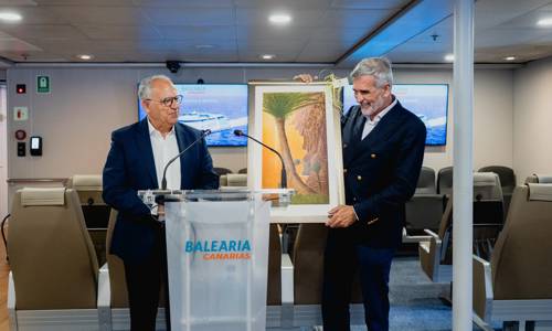 Imagen de Curbelo destaca que la llegada de Baleària Canarias refuerza la competitividad y la conectividad marítima de La Gomera