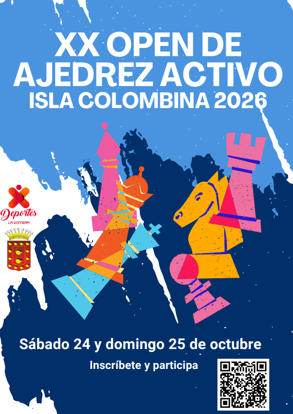 Imagen de  El Cabildo abre inscripciones para participar en la XX edición del Open de Ajedrez Activo Isla Colombina