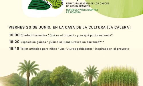 Imagen de Valle Gran Rey acoge este viernes una jornada informativa sobre la renaturalización de los barrancos