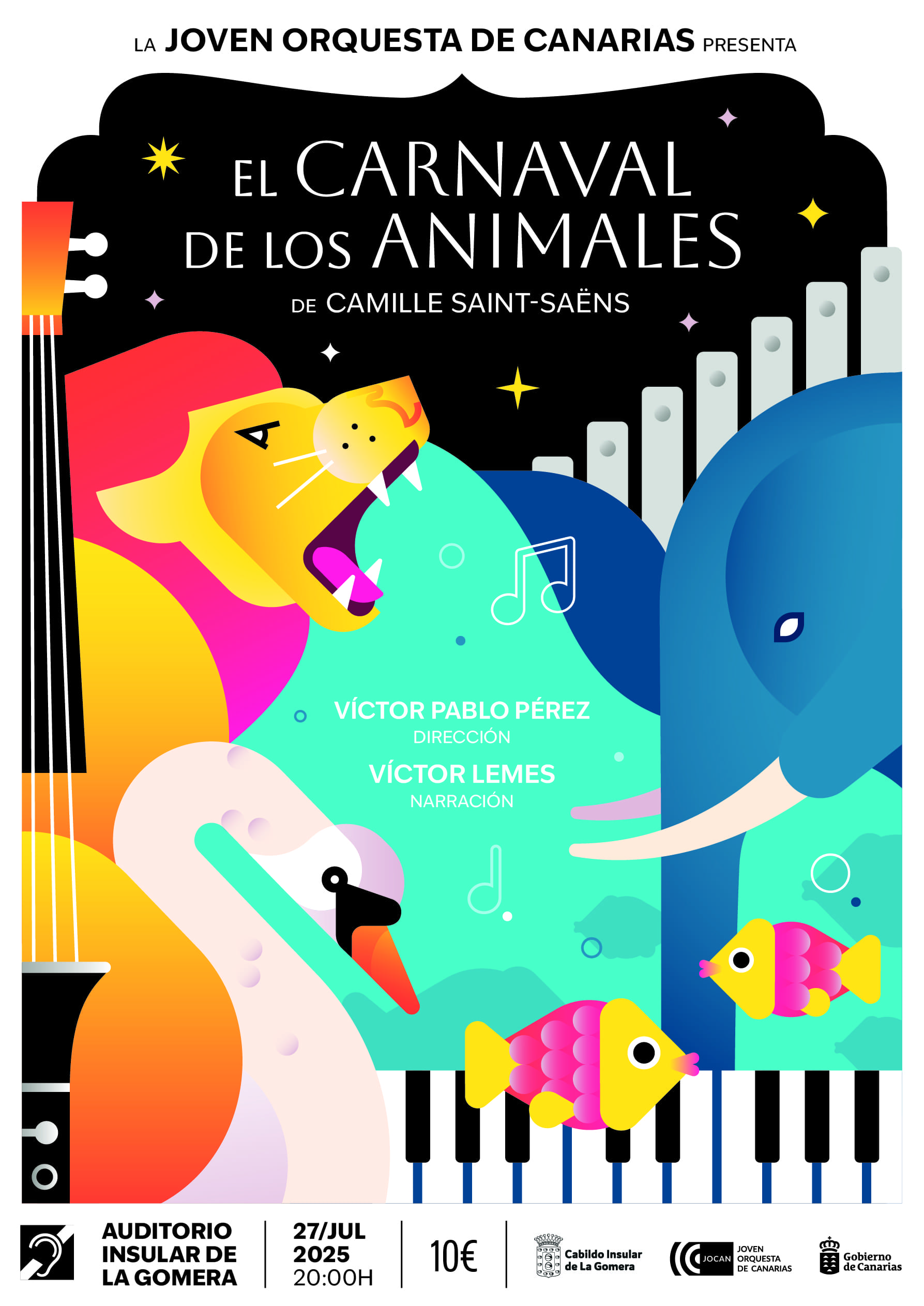 Imagen de La Joven Orquesta de Canarias llega a La Gomera con ‘El carnaval de los animales’