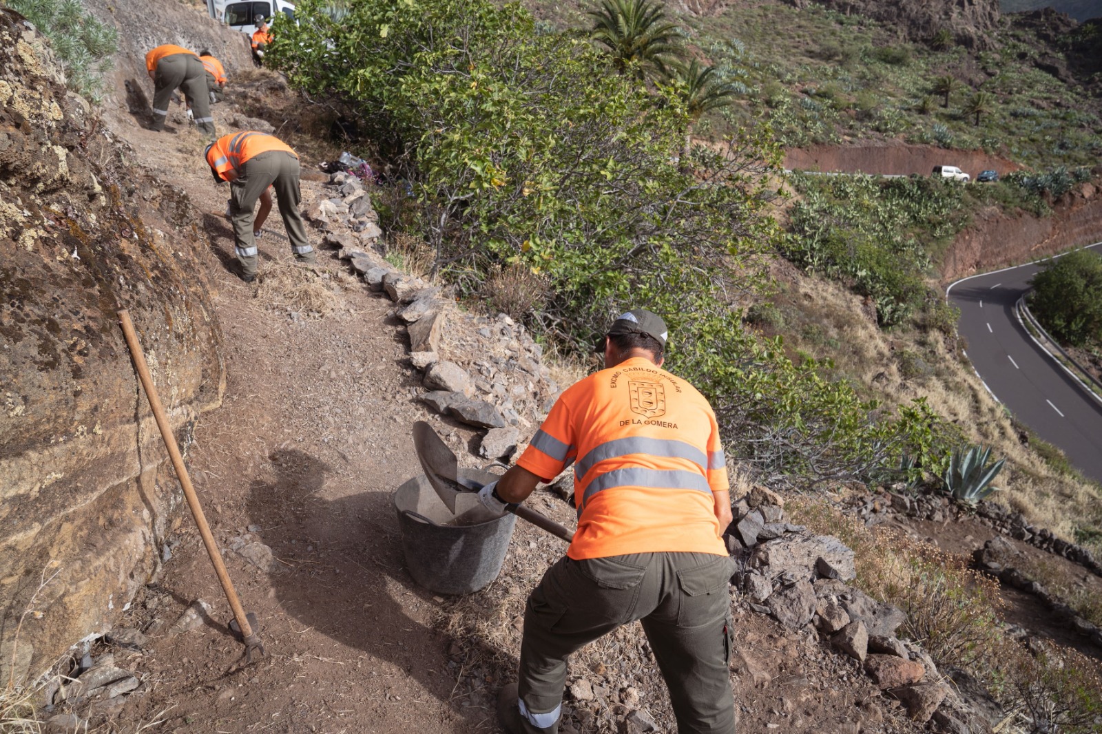 Imagen de El Cabildo finaliza la adecuación del sendero que une Guarimiar con Targa