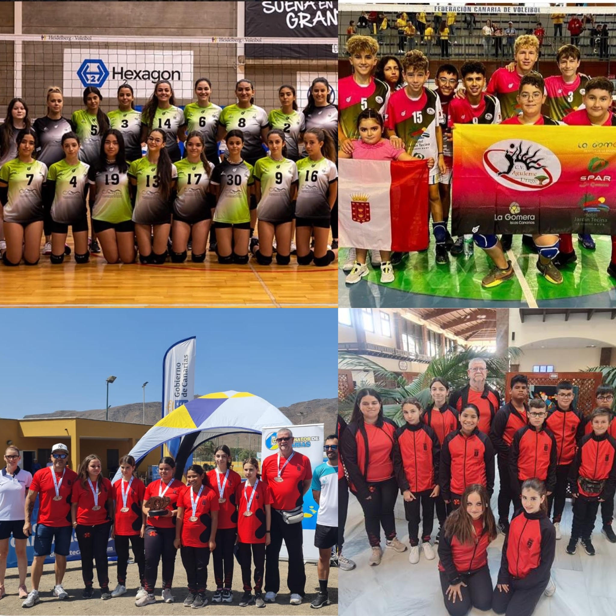 Imagen de Éxitos gomeros en el voleibol y bola canaria durante el fin de semana