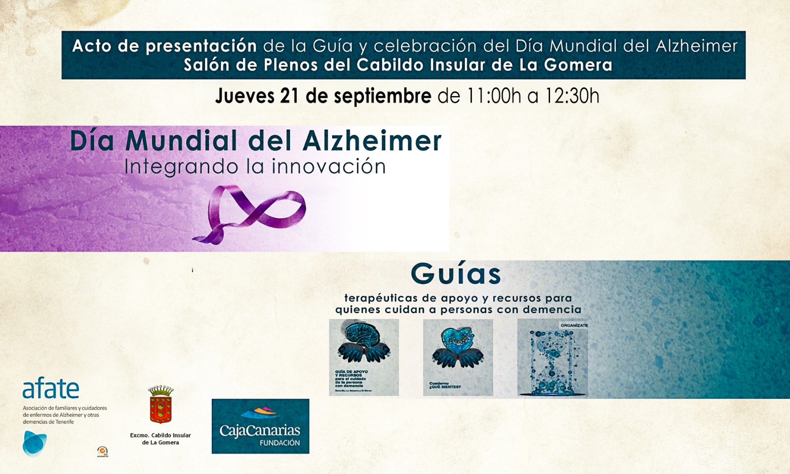Imagen de El Cabildo acoge la presentación de guías de cuidados por el Día Mundial del Alzheimer