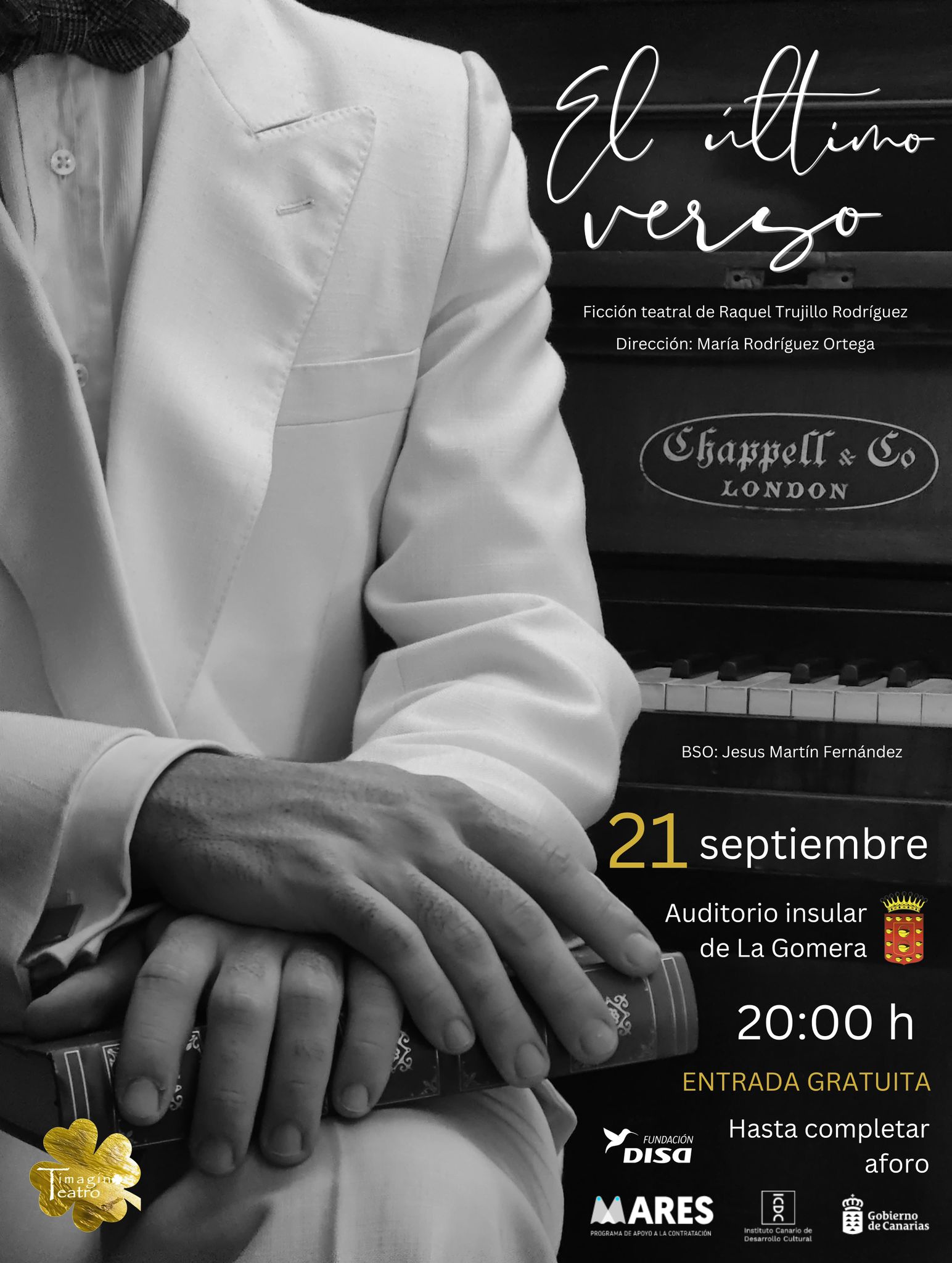 Imagen de El Auditorio de La Gomera acoge el espectáculo teatral ‘El último verso’ de la compañía Timaginas Teatro