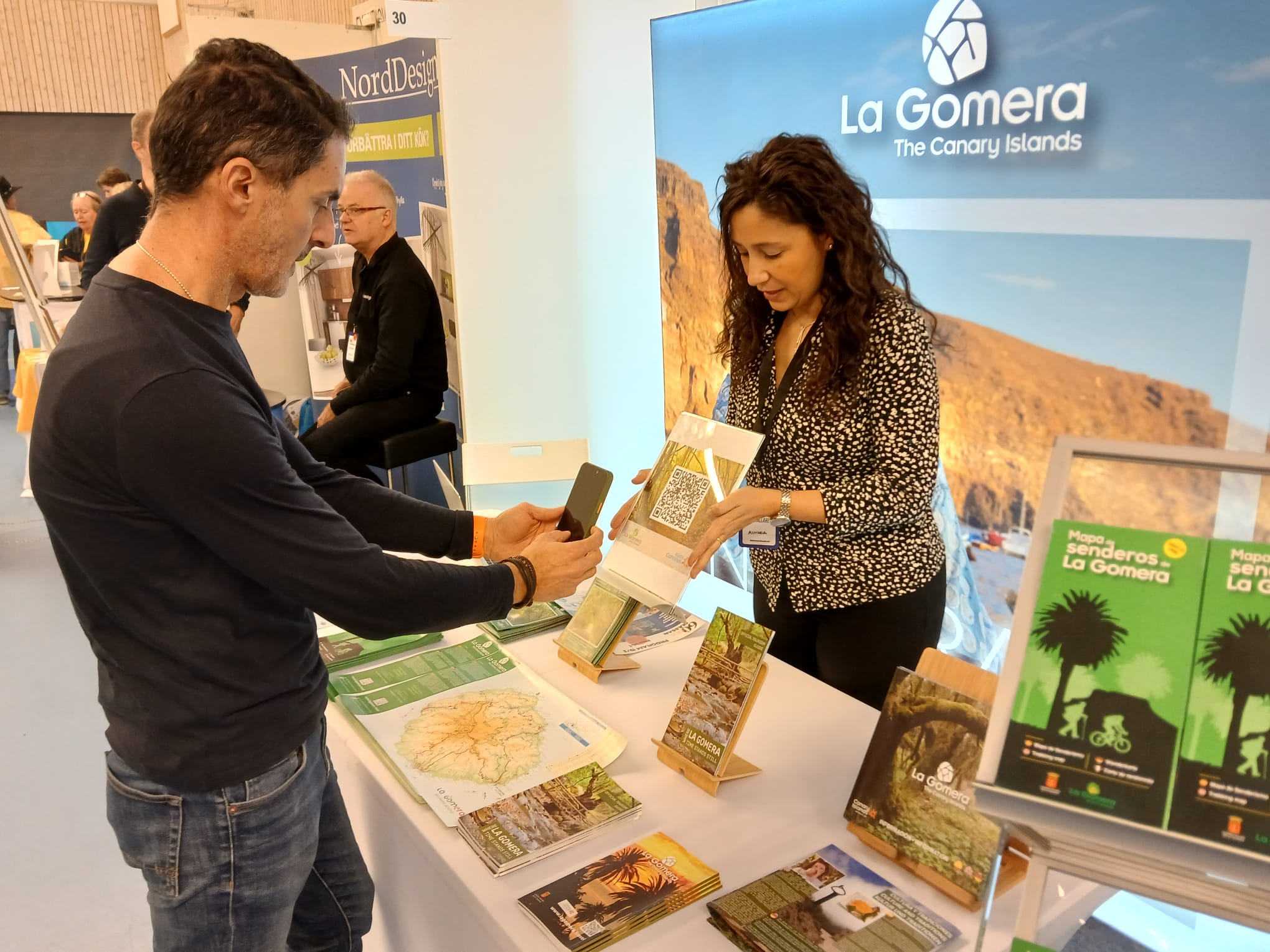 Imagen de La Gomera se promociona en la feria 60+ Uppsala como destino ideal para el turismo sénior sueco