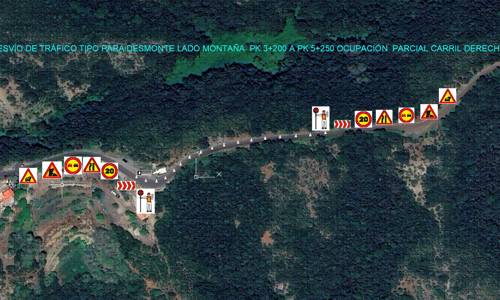 Imagen de El Cabildo informa de cortes de carretera por trabajos en la vía que une Las Rosas con La Laguna Grande
