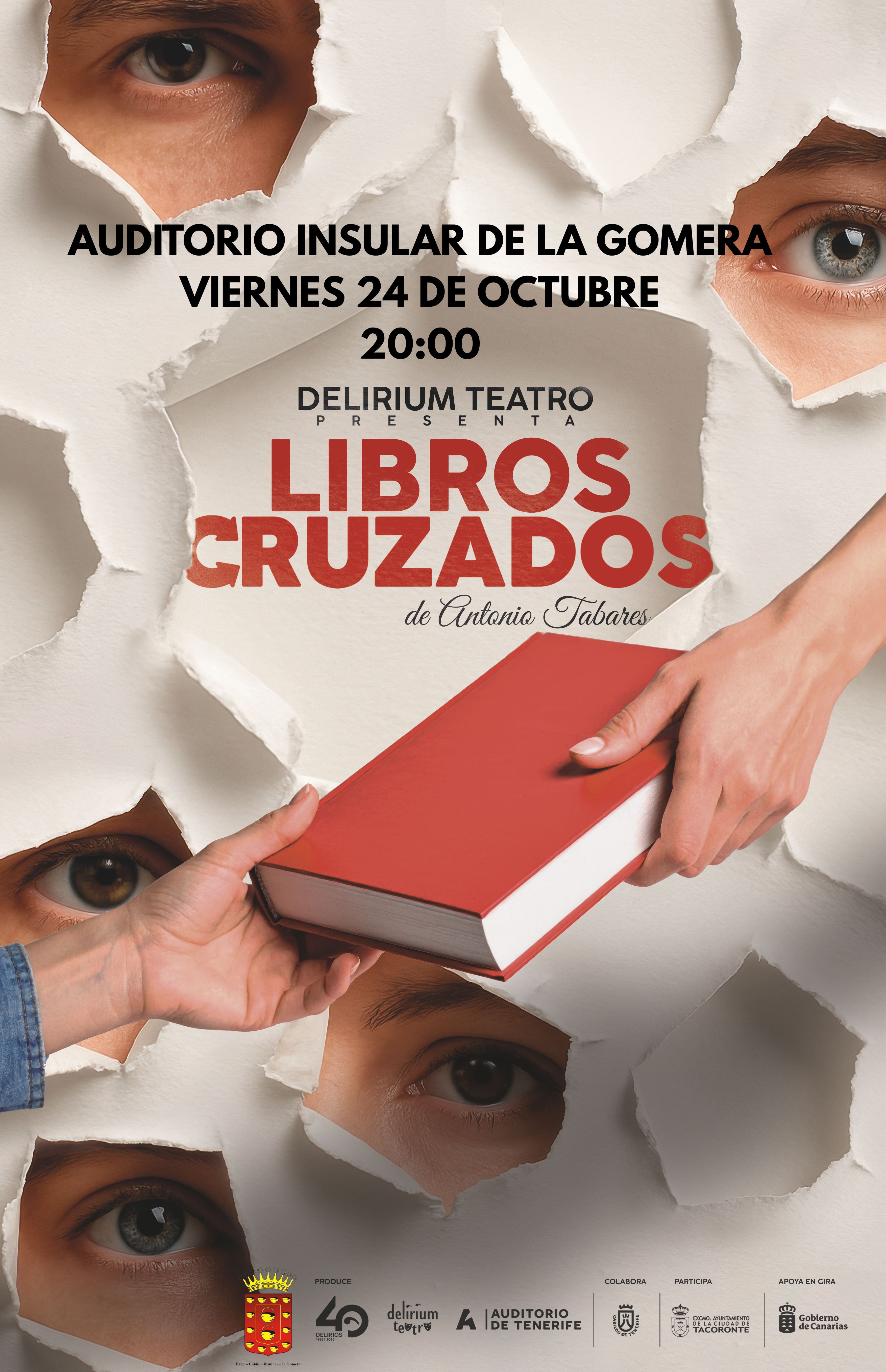 Imagen del evento Obra ‘Libros cruzados’, de la compañía Delirium Teatro