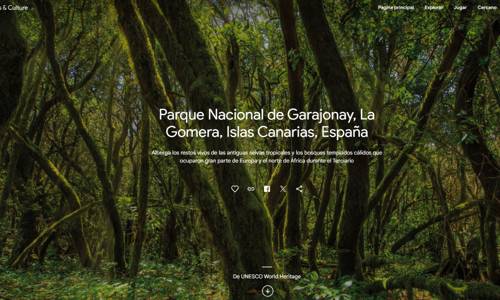 Imagen de La Gomera protagoniza un reportaje de la colección oficial de la UNESCO en la plataforma Google Arts & Culture