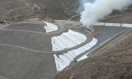 Imagen de Declarado un conato de incendio en el complejo ambiental de El Revolcadero