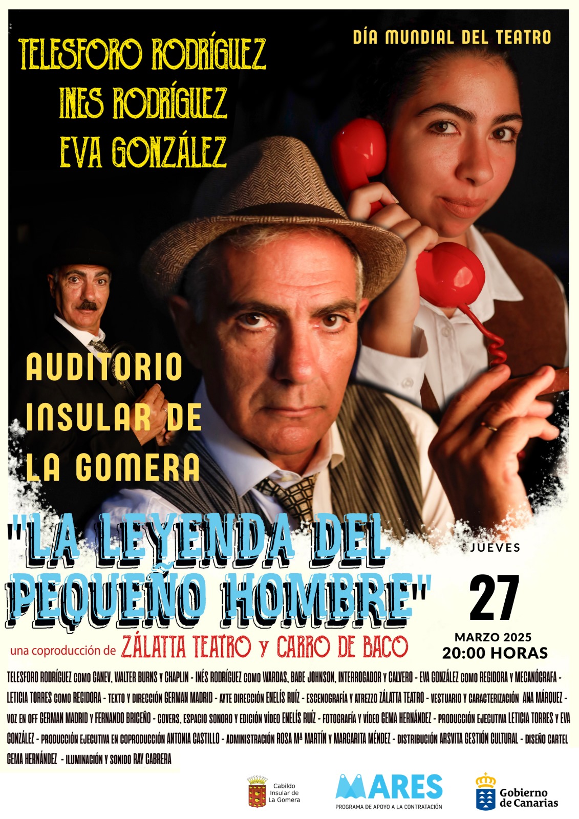 Imagen de La Gomera celebra el Día Mundial del Teatro con una función especial en el Auditorio Insular 