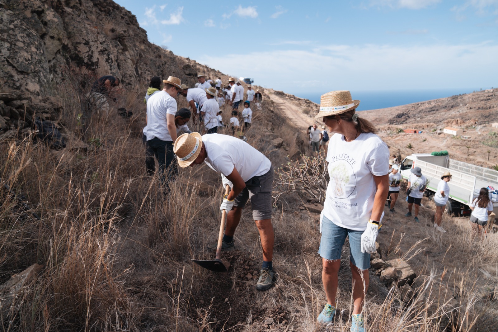 Imagen de La Gomera reúne a un centenar de voluntarios en una jornada de plantación por el Día del Árbol
