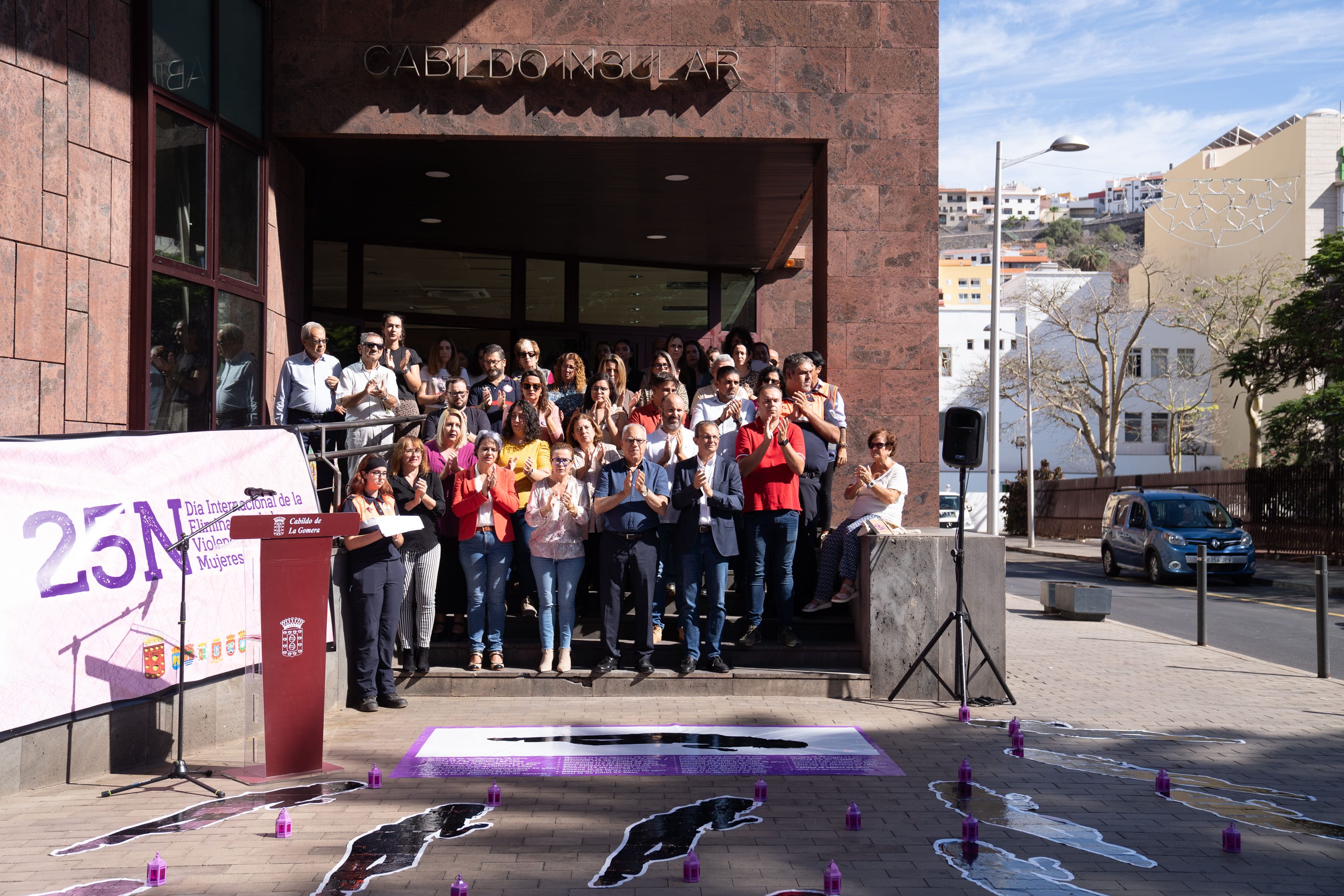 Imagen de La Gomera se une para reivindicar la lucha contra la violencia de género 