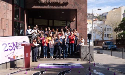 Imagen de La Gomera se une para reivindicar la lucha contra la violencia de género