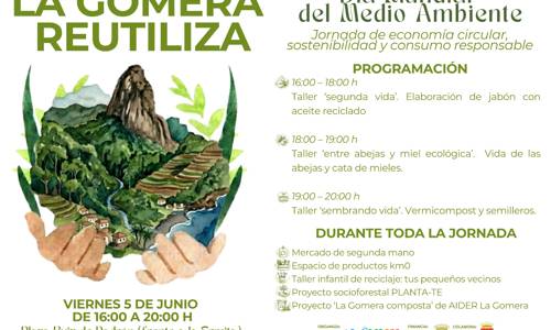 Imagen de La Gomera impulsa la reutilización y la economía circular en el Día Mundial del Medio Ambiente