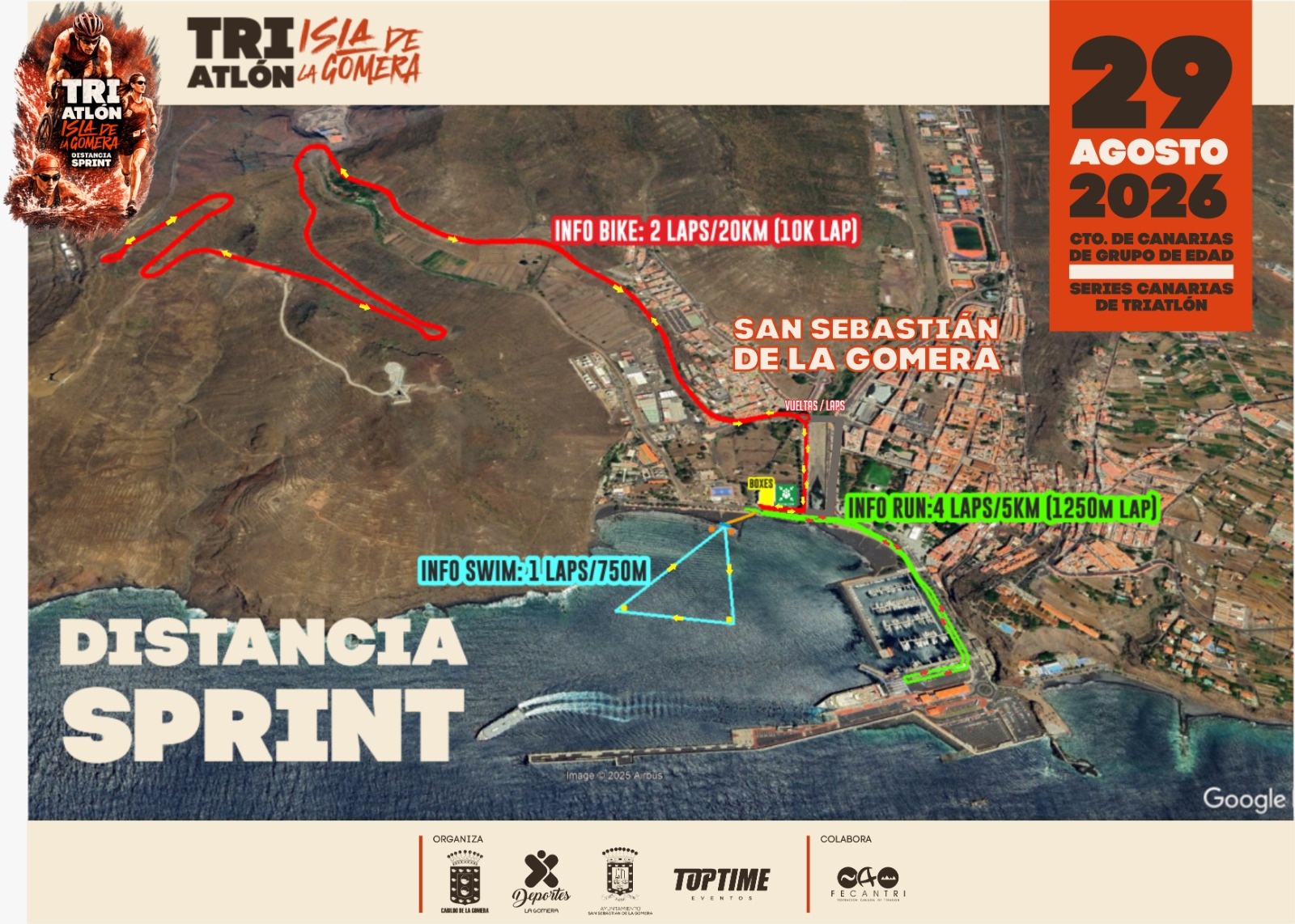 Imagen de Más de 180 atletas se darán cita este sábado en el XXXI Triatlón ‘Isla de La Gomera’