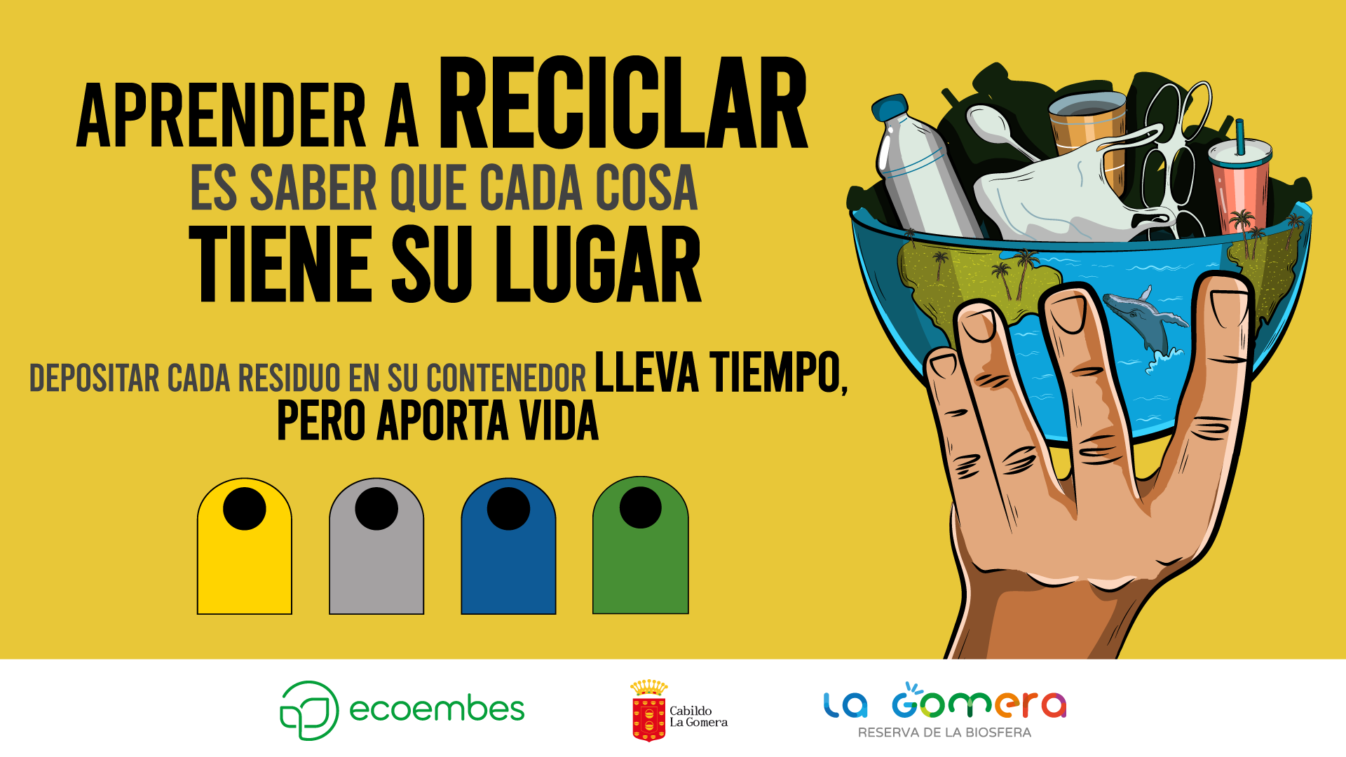 Imagen de Cabildo de La Gomera y Ecoembes ponen en marcha una campaña de reciclaje de envases
