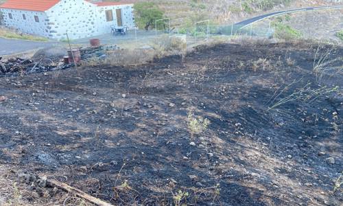 Imagen de Extinguido el conato de incendio declarado esta mañana en Apartaderos, Vallehermoso