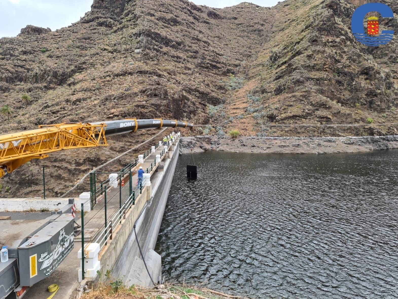 Imagen de Avanzan los trabajos de mejora en las presas de San Sebastián de La Gomera
