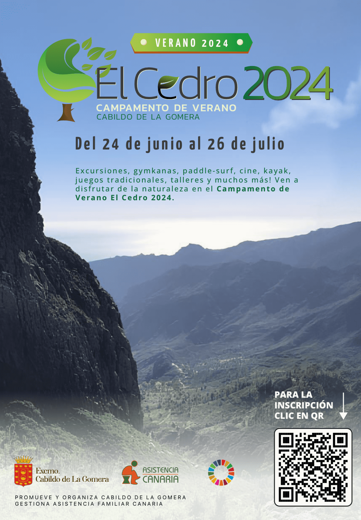 Imagen de El Cabildo abre el plazo de preinscripción para el campamento de verano de El Cedro