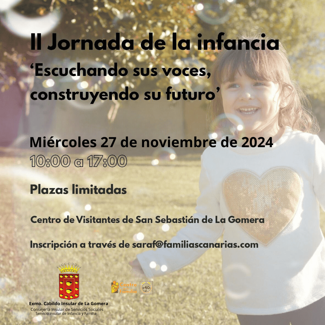 Imagen de La Gomera celebra la II Jornada de la Infancia y la Adolescencia con un amplio panel de ponencias