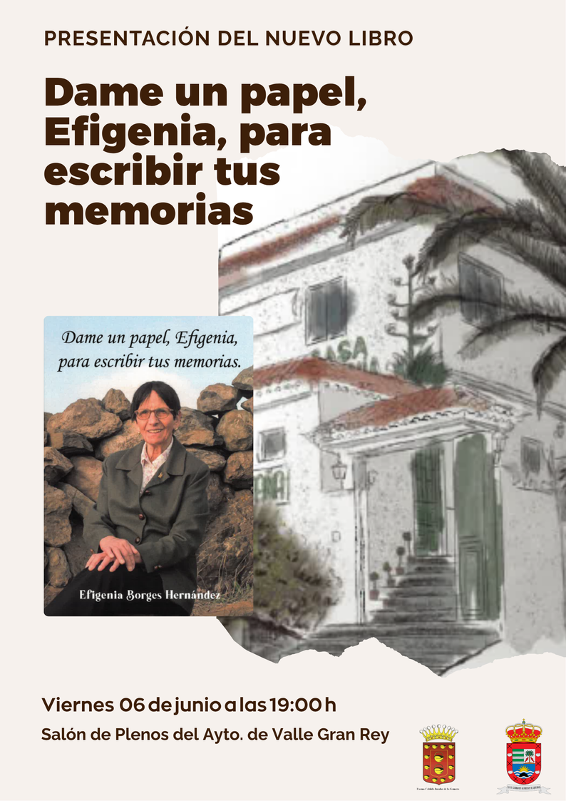 Imagen del evento Presentación del libro ‘Dame un papel, Efigenia, para escribir tus memorias’