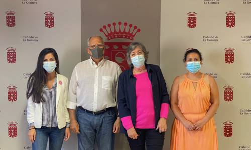 Imagen de El Cabildo y Ámate coordinan acciones para mejorar la atención de pacientes con cáncer de mama de La Gomera