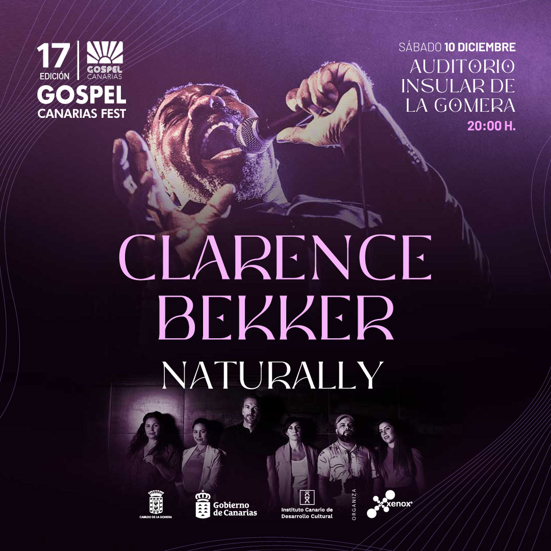 Imagen de El Festival de Góspel Canarias recala este sábado en La Gomera con la voz del cantante Clarence Bekker 