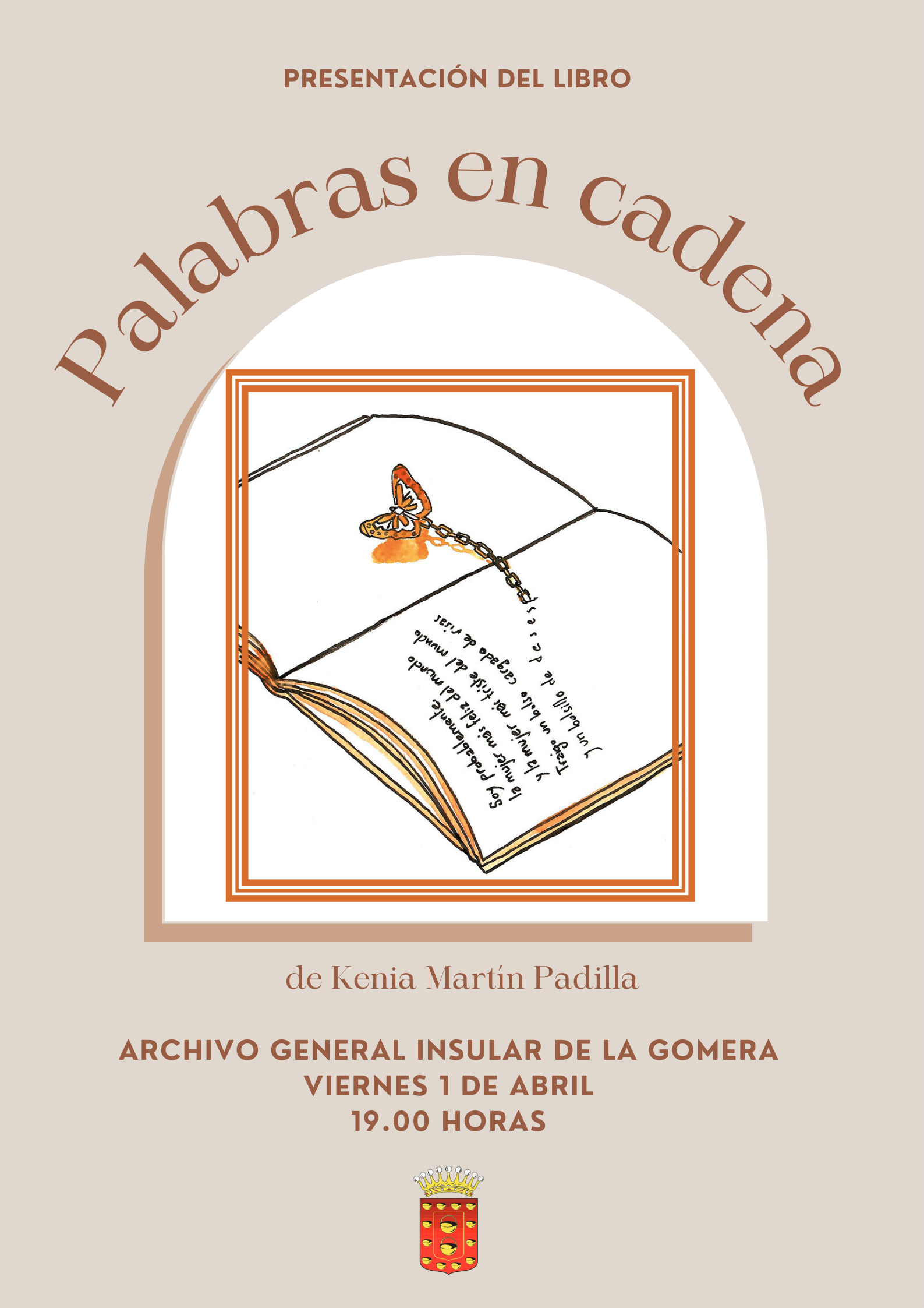 Imagen de El Salón de Plenos del Cabildo acoge la presentación del libro ‘Palabras en cadena’ de la poeta Kenia Martín
