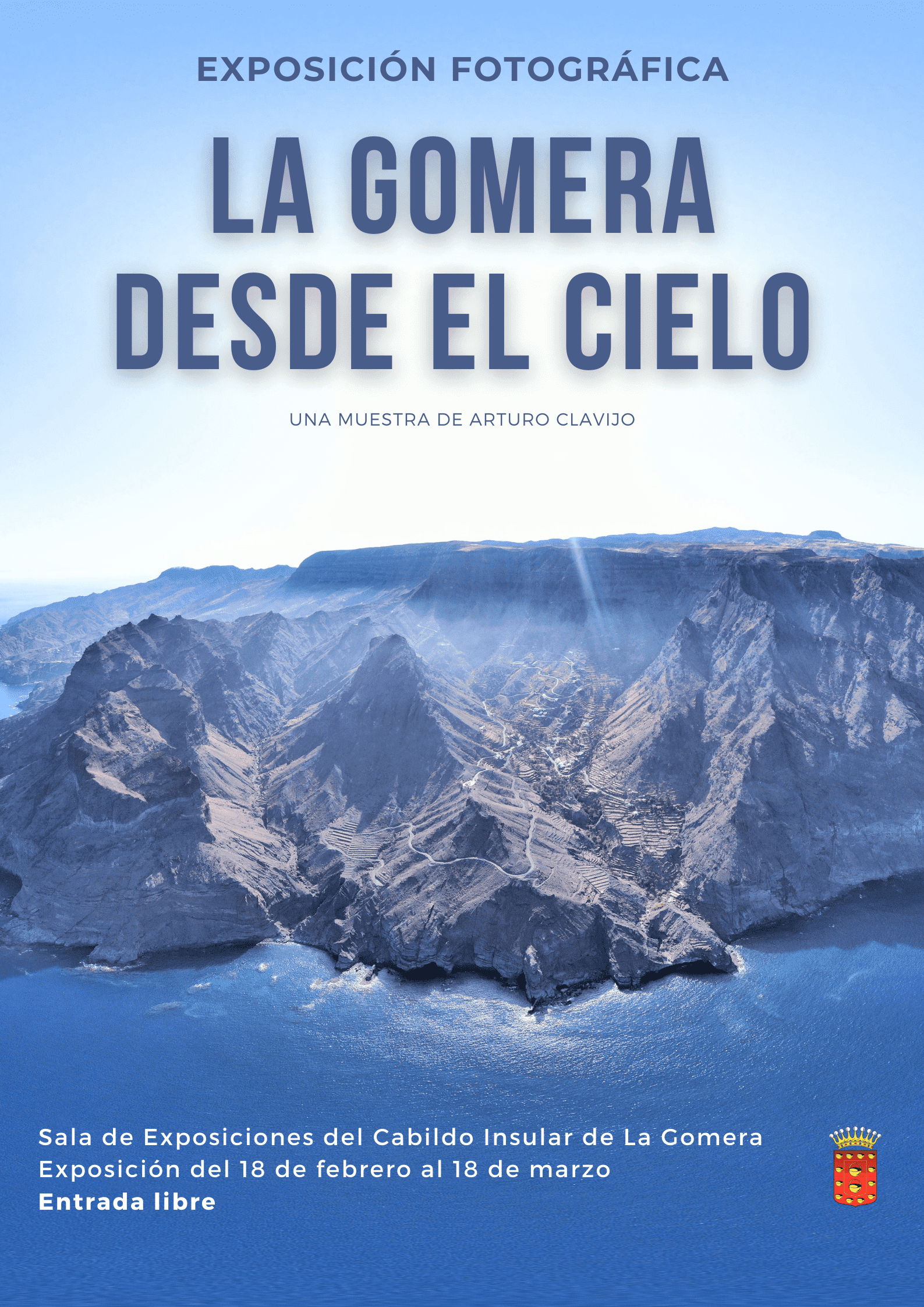 Imagen de El Cabildo acoge a partir de este viernes la exposición fotográfica ‘La Gomera desde el cielo’