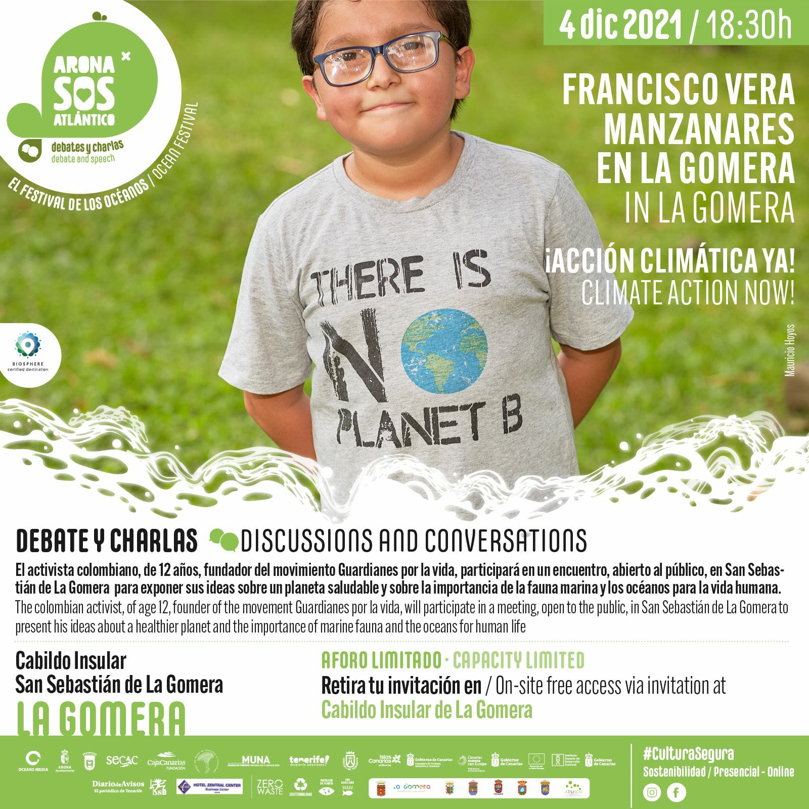 Imagen de El Cabildo acoge este sábado un foro sobre cambio climático con el joven activista Francisco Vera