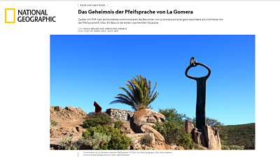 Imagen de El Silbo Gomero protagonista en National Geographic Alemania