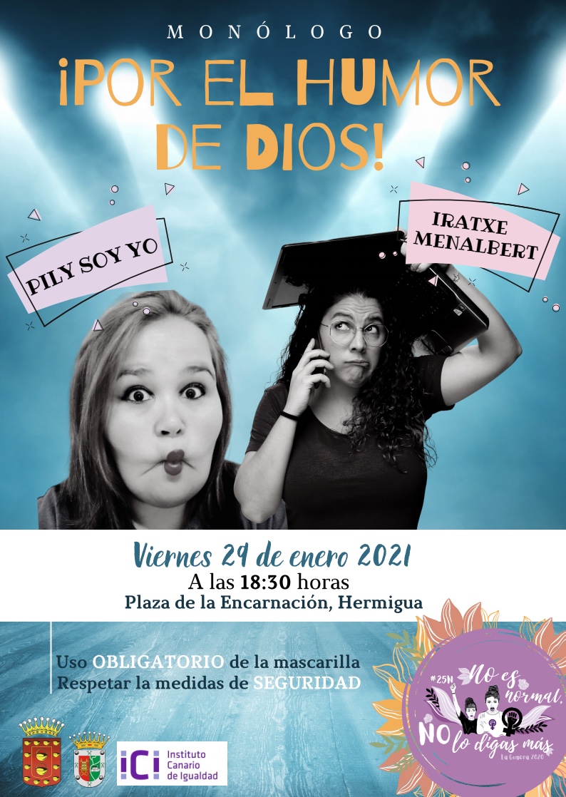 Imagen de El Cabildo programa este viernes una jornada de humor en Hermigua con el monólogo ¡Por el humor de Dios!