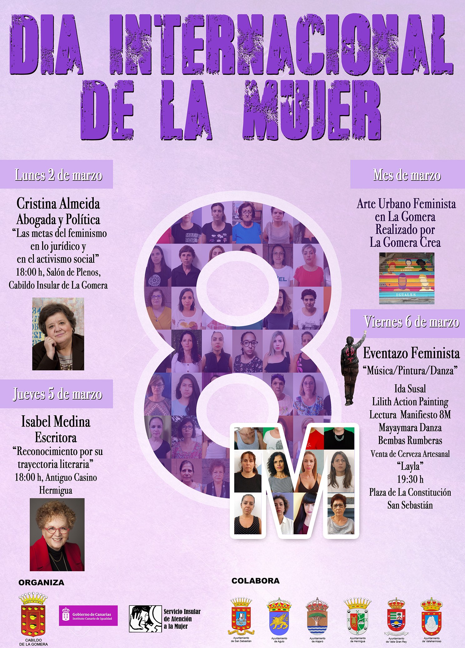 Imagen de El “Eventazo Feminista” y la conferencia de Cristina Almeida centran el programa del 8M en La Gomera