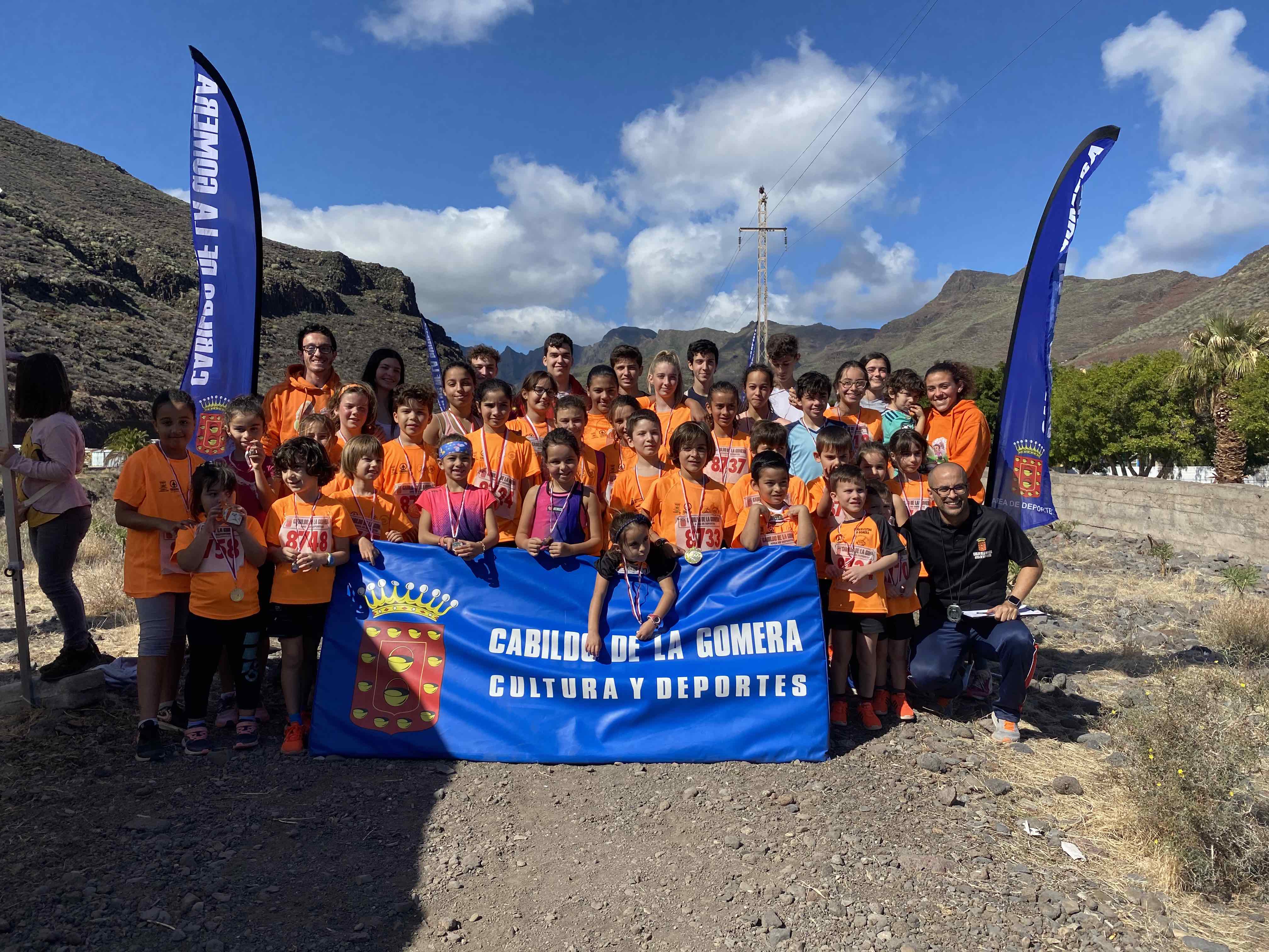 Imagen de Medio centenar de jóvenes deportistas gomeros participan en el Campeonato Insular de Campo a Través